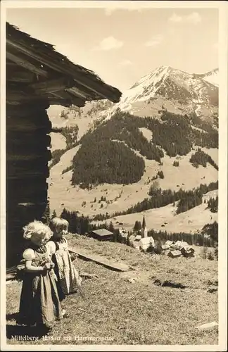 Mittelberg Kleinwalsertal Kinder Tracht Hammerspitze