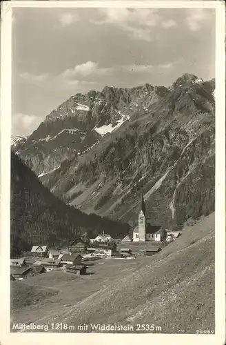 Mittelberg Kleinwalsertal Widderstein