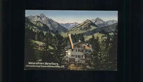 Walserschanz Kleinwalsertal Vorarlberg Grenzwirtshaus /  /