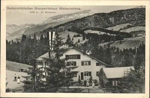 Walserschanz Kleinwalsertal Grenzwirtshaus /  /
