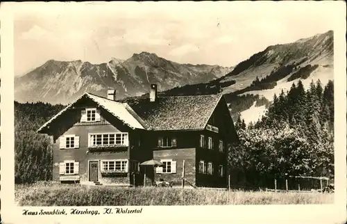 wz55775 Hirschegg Kleinwalsertal Vorarlberg Haus Sonnblick Kategorie. Mittelberg Alte Ansichtskarten