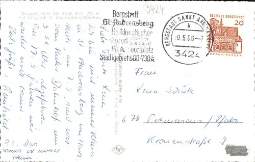 St Andreasberg Harz Teilansicht Sankt Andreasberg Bergschulheim / Sankt Andreasberg /Goslar LKR