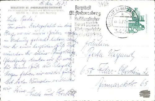 St Andreasberg Harz Teilansicht Sankt Andreasberg / Sankt Andreasberg /Goslar LKR