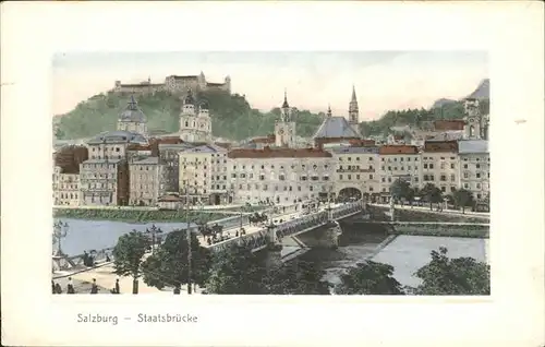 Salzburg Oesterreich Staatsbruecke Kat. Salzburg