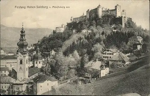 Salzburg Oesterreich Festung Hohen Salzburg Moenchsberg Kat. Salzburg
