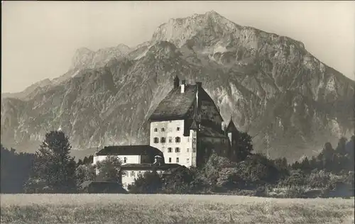 Salzburg Oesterreich Schloss Goldenstein hl. Augustin  Kat. Salzburg