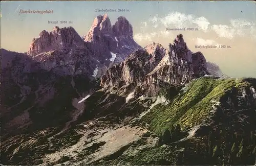 Dachstein Gebirge Mosermandl Bischofsmuetze Kampl