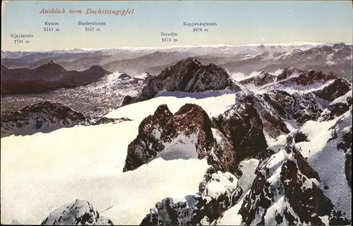 Dachstein Gebirge Dachsteingipfel Dirndln Karum Stoderzinken