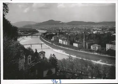 Salzburg Oesterreich Bruecke Kat. Salzburg