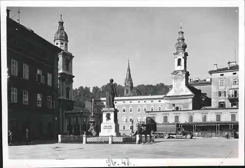 Salzburg Oesterreich Mozart Denkmal Dom Kat. Salzburg