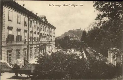 Salzburg Oesterreich Mirabellgarten Festung Kat. Salzburg