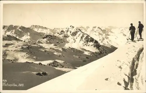 Fluhspitze Skifahrer