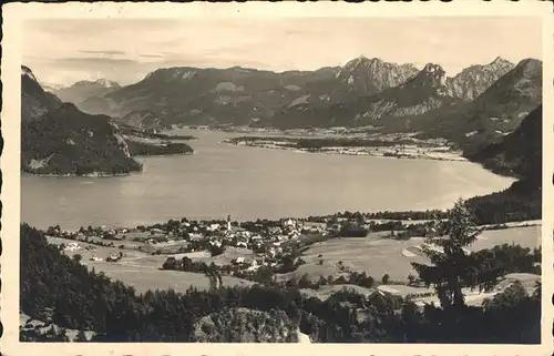 St Gilgen Salzkammergut Gesamtansicht St. Gilgen Abersee / St Gilgen Wolfgangsee /Salzburg Umgebung