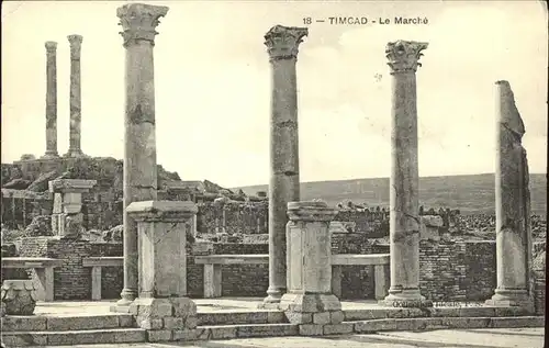 Timgad Le Marche Ruinen