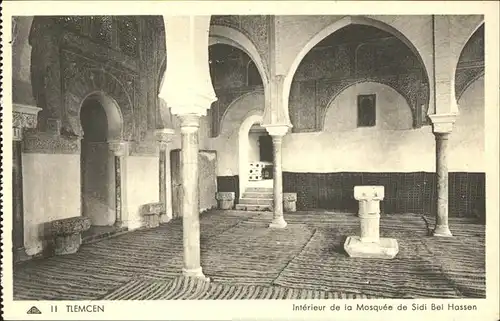 Tlemcen Interieur de la Mosquee de Sidi Bel Hassen