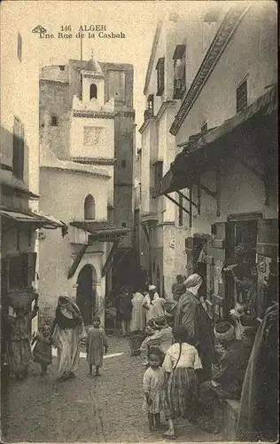 Alger Algerien Une Rue de la Casbah / Algier Algerien /