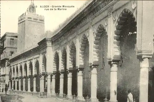 Alger Algerien Grande Mosquee Rue de la Marine / Algier Algerien /