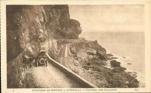Djidjelli Corniche de Bougie a Djidjelli Entree des Falaises Oldtimer