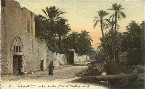 Biskra Une Rue dans l Oasis de Bab Darb