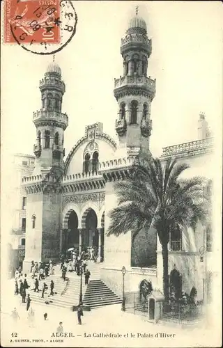 Alger Algerien La Cathedrale et le Palais d Hiver / Algier Algerien /