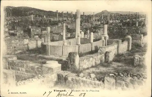 Timgad Maison de la Piscina Ruine