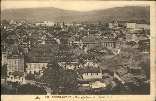 Constantine Vue generale et Hopital Civil