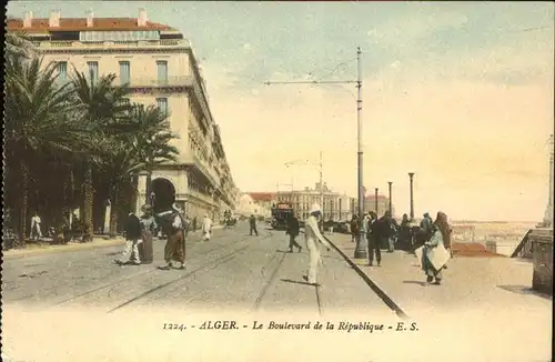 Alger Algerien Le Boulevard de la Republique / Algier Algerien /