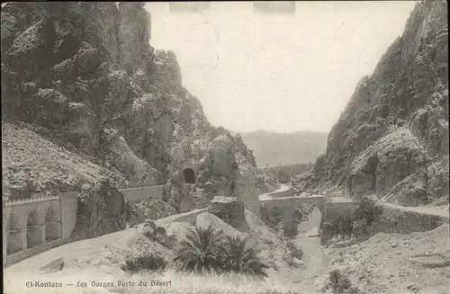 El Kantara Les Gorges Porte du desert Schlucht