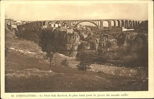 Constantine Le Pont de Sidi Rached Hoechste Steinerne Bruecke der Welt