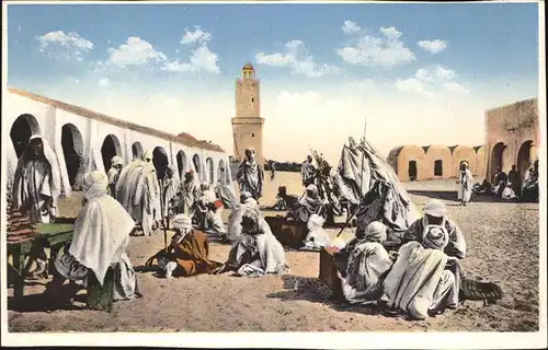 Alger Algerien Arabischer Marktplatz Moschee / Algier Algerien /