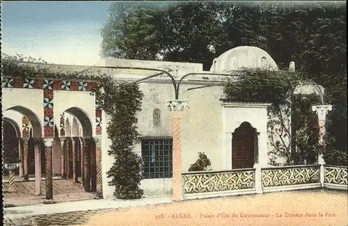Alger Algerien Palais d Ete du Gouverneur La Douera dans le Parc / Algier Algerien /