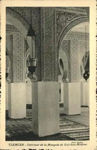 Tlemcen Interieur de la Mosquee de Sidi Bou Medine