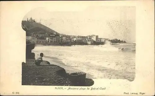 Alger Algerien Ancienne plage de Bab el Oued Strand / Algier Algerien /