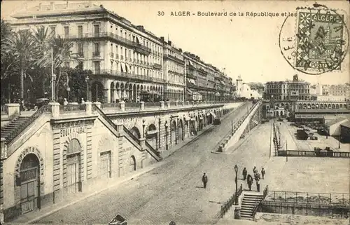 Alger Algerien Boulevard de la Republique et les Rampes / Algier Algerien /