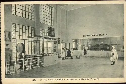 Sidi Bel Abbes Interieur de la Gare