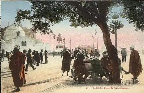 Alger Algerien Place du Gouvernement Reiterdenkmal / Algier Algerien /