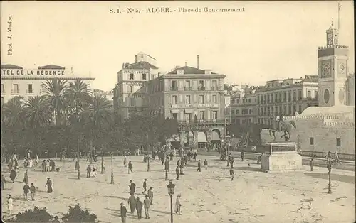 Alger Algerien Place du Gouvernement Reiterdenkmal / Algier Algerien /