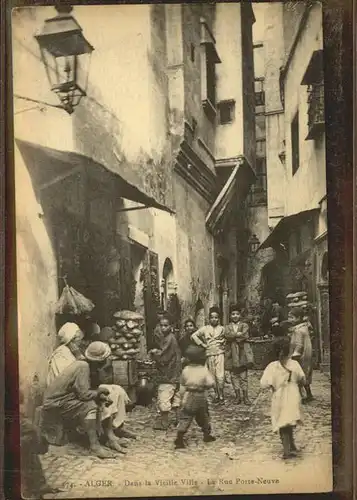 Alger Algerien Dans la Vieille Ville Rue Porte Neuve / Algier Algerien /