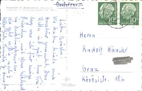 St Andreasberg Harz Fliegeraufnahme / Sankt Andreasberg /Goslar LKR