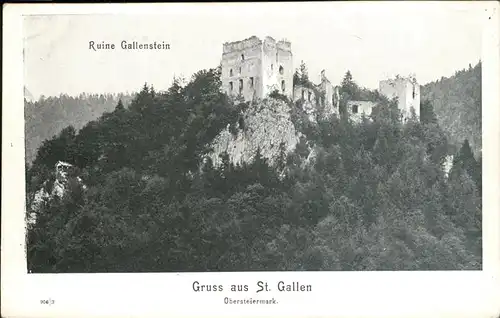St Gallen Steiermark Ruine Gallenstein /  /