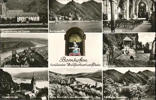 Kamp-Bornhofen Gnadenkirche Kloster Kamp / Kamp-Bornhofen /Rhein-Lahn-Kreis LKR