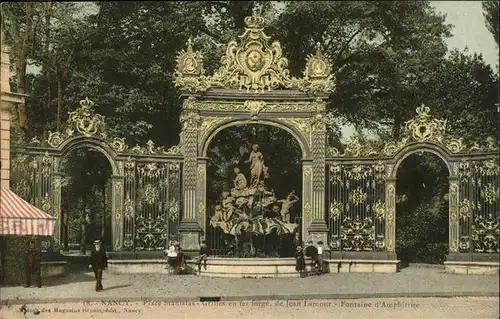 Nancy Lothringen Place Stanislas Grilles en fer forge de Jean Lamour Fontaine d Amphitrite / Nancy /Arrond. de Nancy