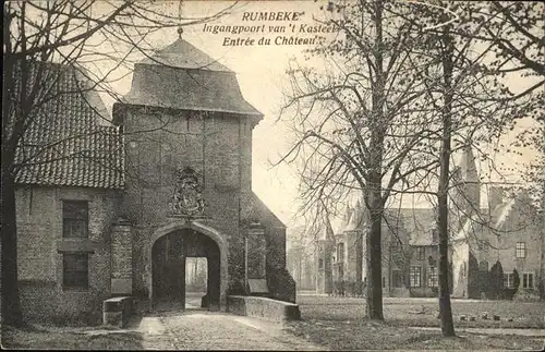 Rumbeke West Vlaanderen Entree du Chateau Kat. 