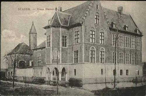 Staden West Vlaanderen Vieux Manoir Chateau Kat. 
