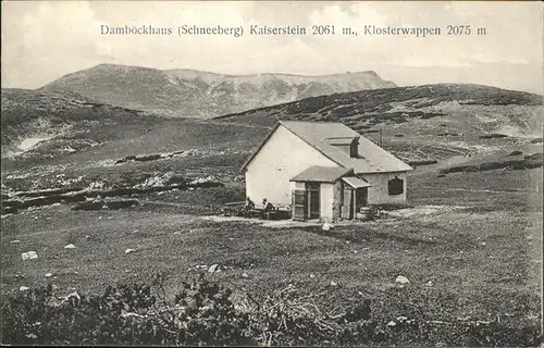 Schneeberg Oesterreich Kaiserstein Damboeckhaus