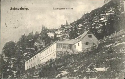 Schneeberg Oesterreich Baumgartnerhaus