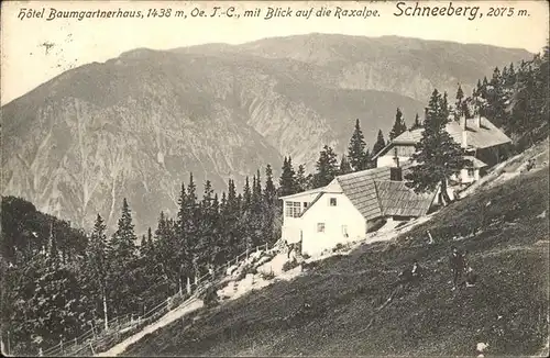 Schneeberg Oesterreich Hotel Baumgartnerhaus 