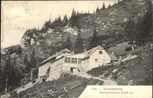 Schneeberg Oesterreich Baumgartnerhaus