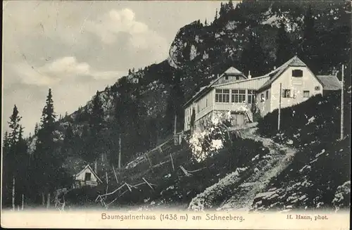 Schneeberg Oesterreich Baumgartnerhaus
