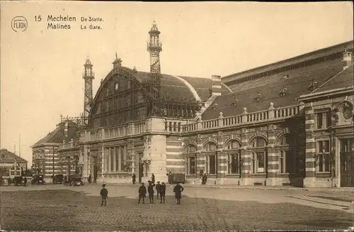 Malines Mechelen Flandre La Gare Kat. Mechelen